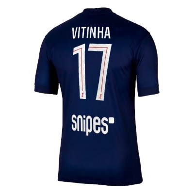 Moški Nogometni dresi Paris Saint-Germain Vitinha #17 Domači 2025-26 Kratek Rokav Moški Nogometni dresi Paris Saint-Germain Vitinha #17 Domači 2025-26 Kratek Rokav